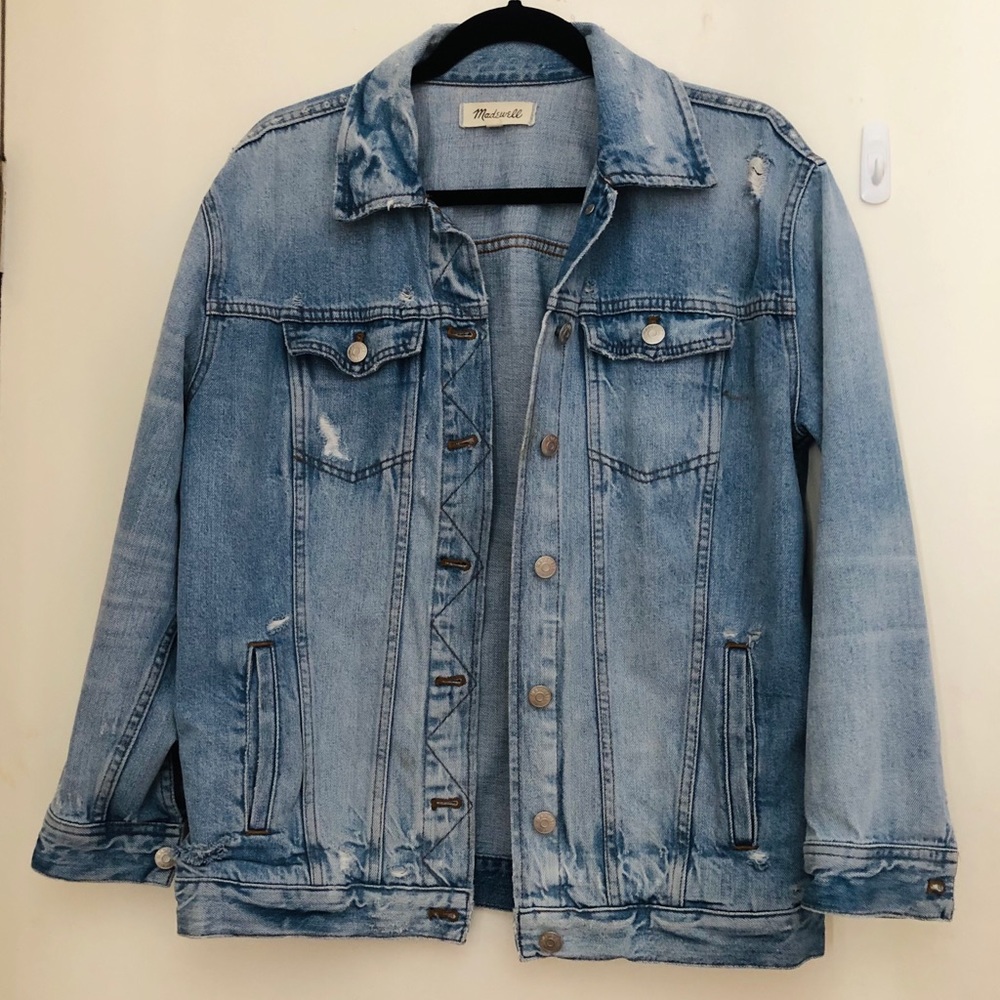 Madewell oversized trucker jean jacket S